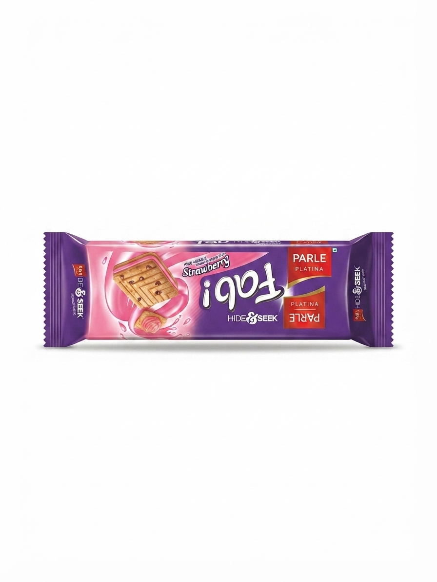 Parle Hide & Seek Fab! Strawberry | Cream Sandwich Biscuits